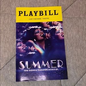 Donna Summer the musical Broadway Playbill